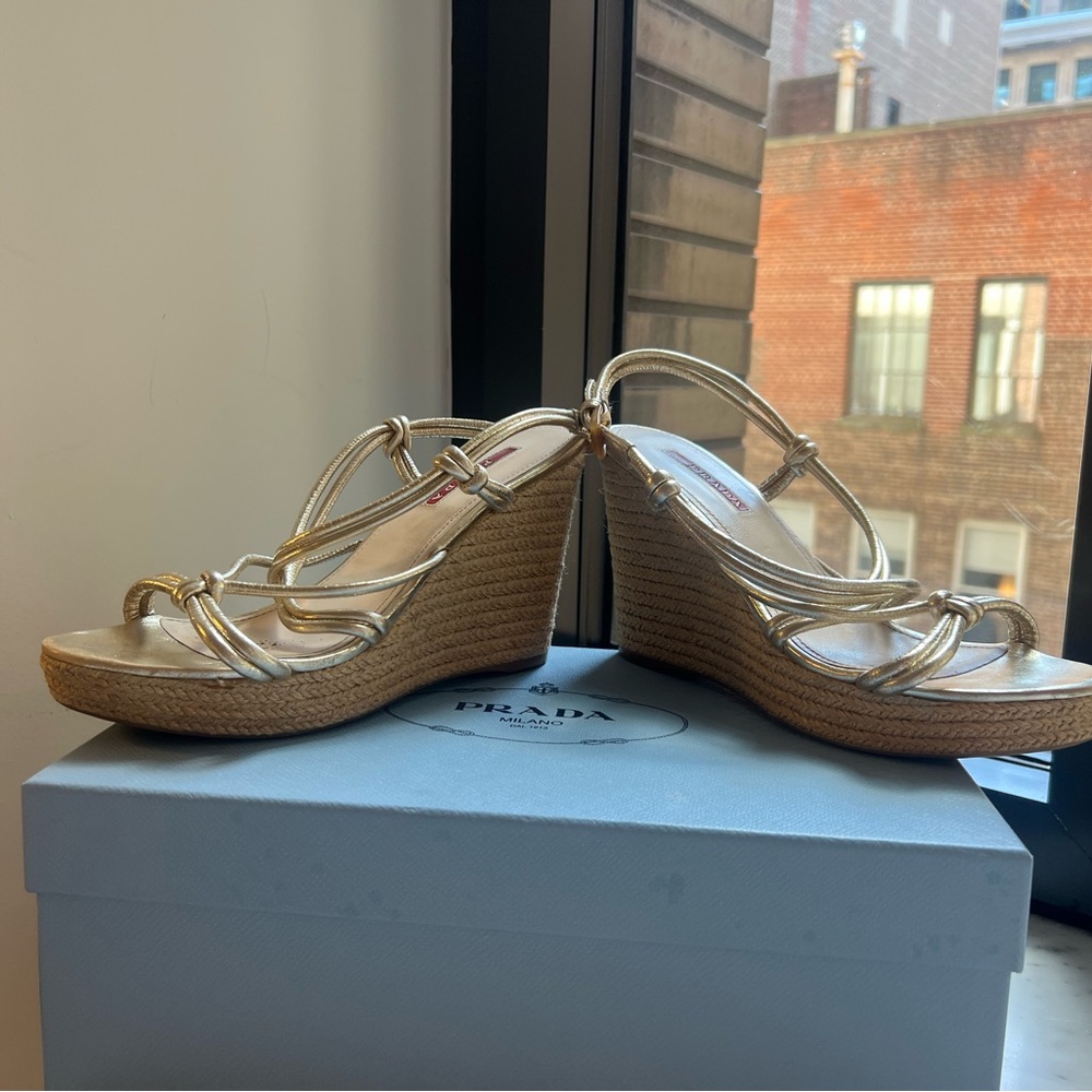 Vintage Prada Espadrille Wedges